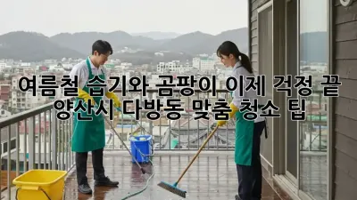 여름철 습기와 곰팡이, 이제 걱정 끝! 양산시 다방동 맞춤 청소 팁